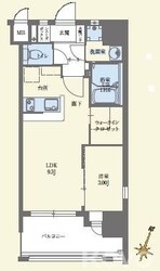 コモテリア渡辺通の物件間取画像